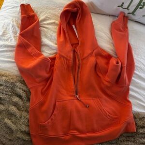 Lululemon scuba Vibrant Orange Hoodie